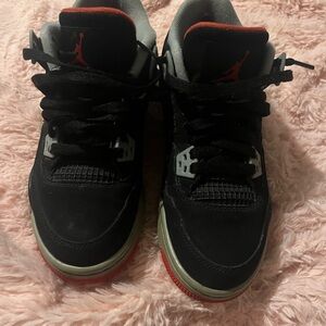 Jordan Black and Red Sneakers